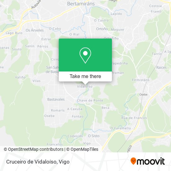 Cruceiro de Vidaloíso map