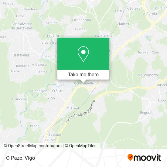 O Pazo map