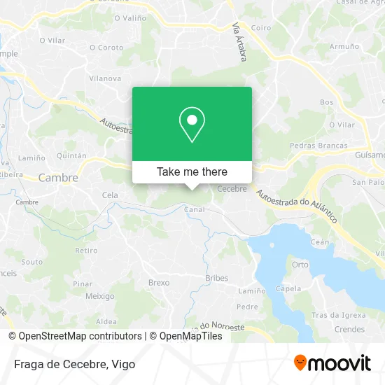Fraga de Cecebre map