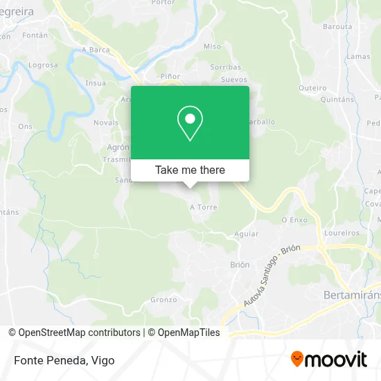 Fonte Peneda map