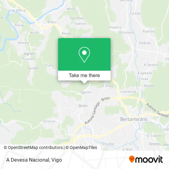 A Devesa Nacional map