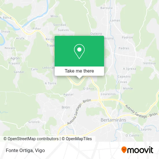 Fonte Ortiga map