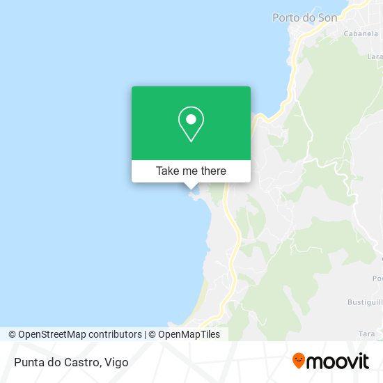 Punta do Castro map