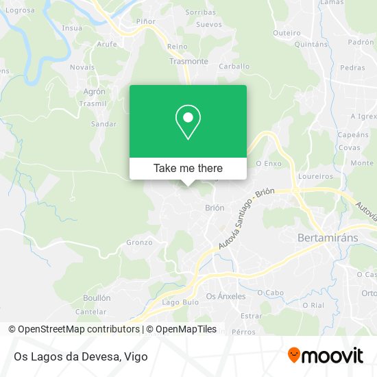 Os Lagos da Devesa map