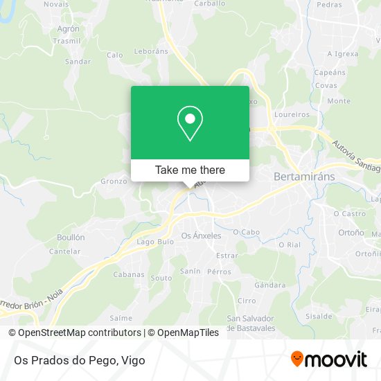 Os Prados do Pego map