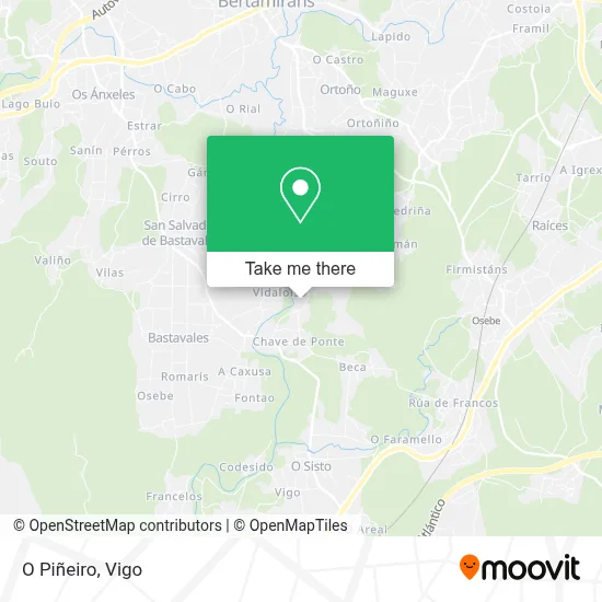 O Piñeiro map