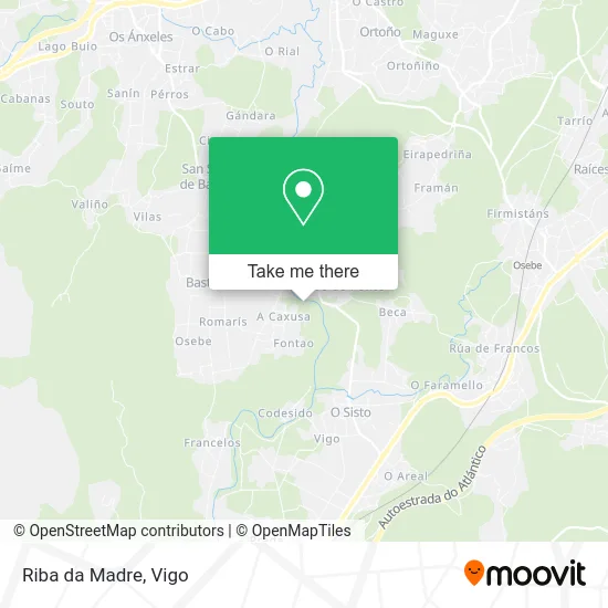 Riba da Madre map