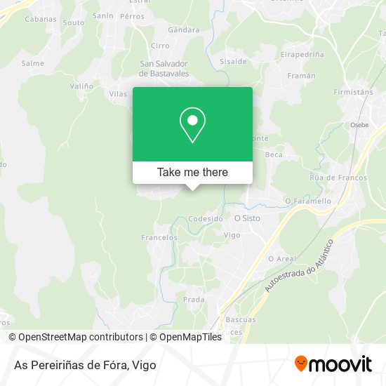 As Pereiriñas de Fóra map