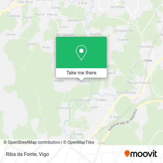 Riba da Fonte map