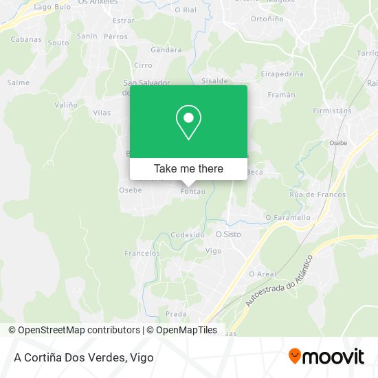 A Cortiña Dos Verdes map