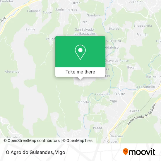 O Agro do Guisandes map