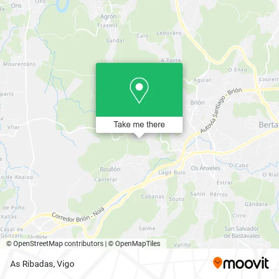 As Ribadas map
