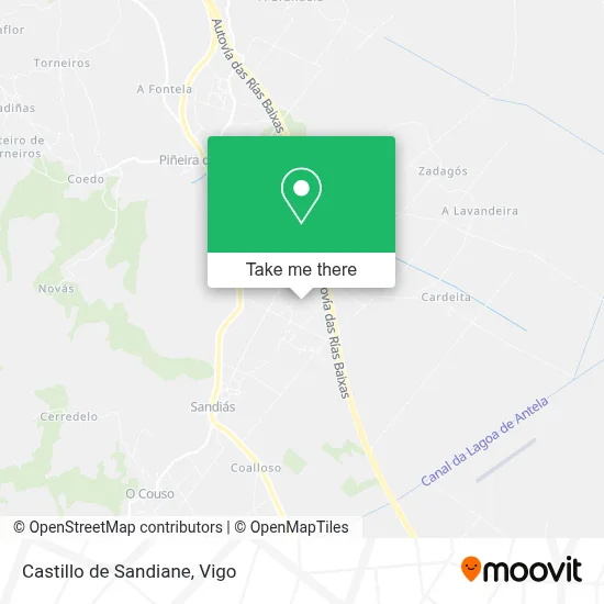 Castillo de Sandiane map