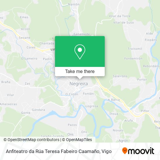 mapa Anfiteatro da Rúa Teresa Fabeiro Caamaño