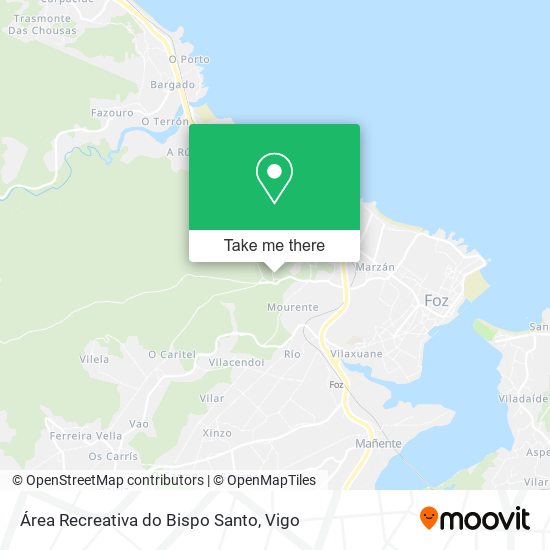 Área Recreativa do Bispo Santo map