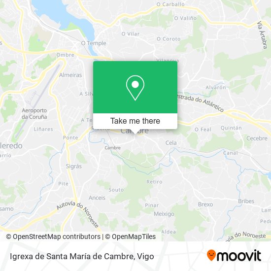 Igrexa de Santa María de Cambre map