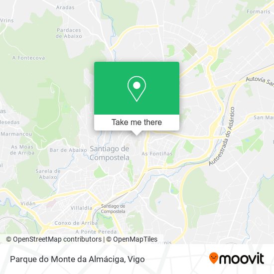 Parque do Monte da Almáciga map