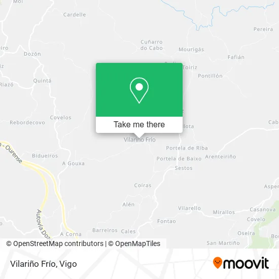 Vilariño Frío map