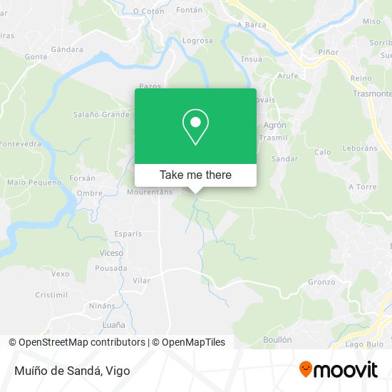 Muíño de Sandá map