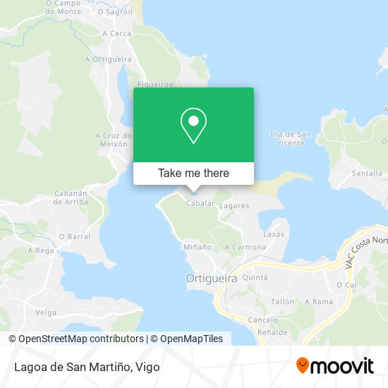 Lagoa de San Martiño map