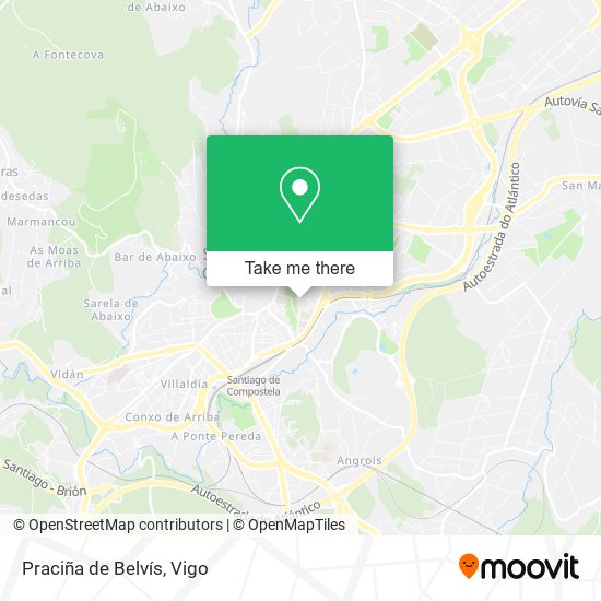 Praciña de Belvís map