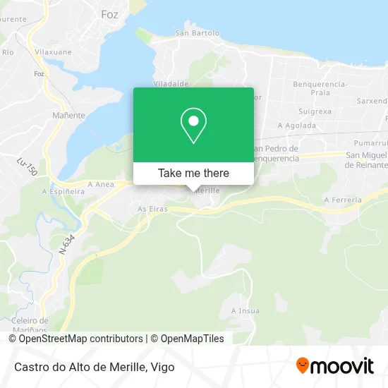 Castro do Alto de Merille map