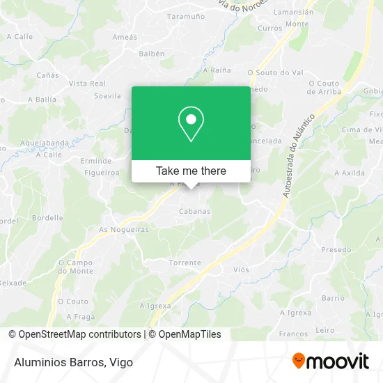 Aluminios Barros map