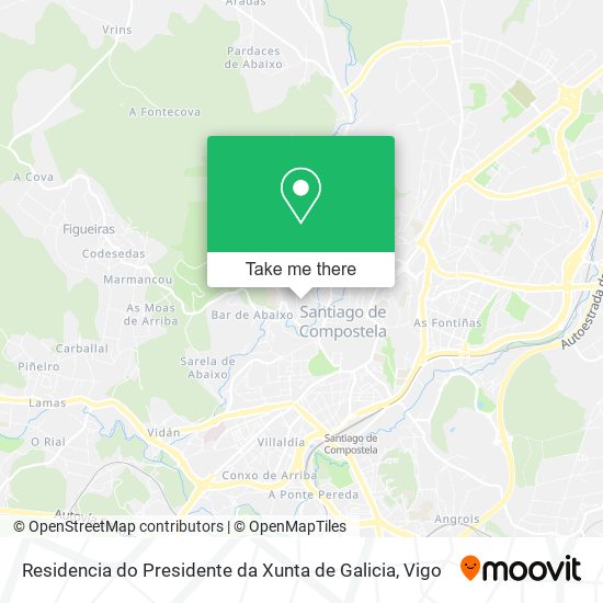 Residencia do Presidente da Xunta de Galicia map