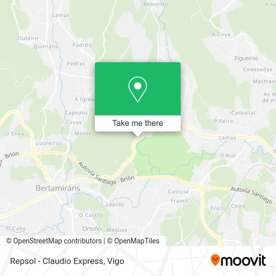 Repsol - Claudio Express map