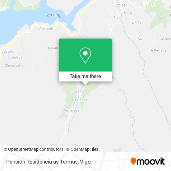 Pensión Residencia as Termas map