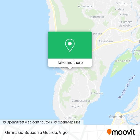 Gimnasio Squash a Guarda map