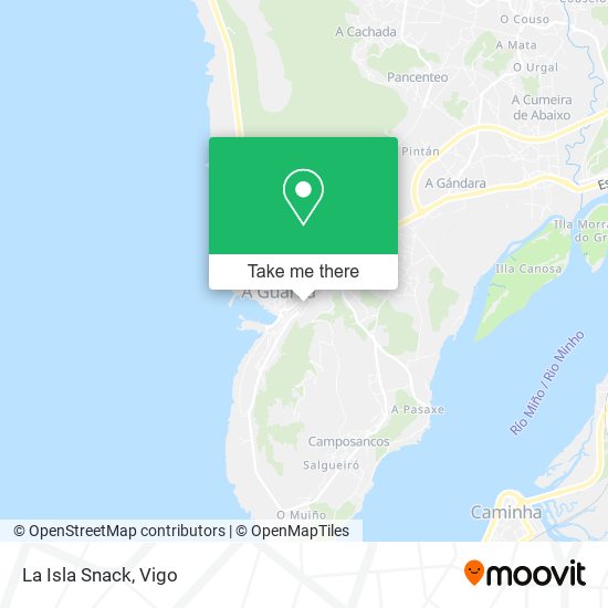 La Isla Snack map