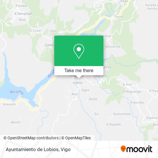 Ayuntamiento de Lobios map