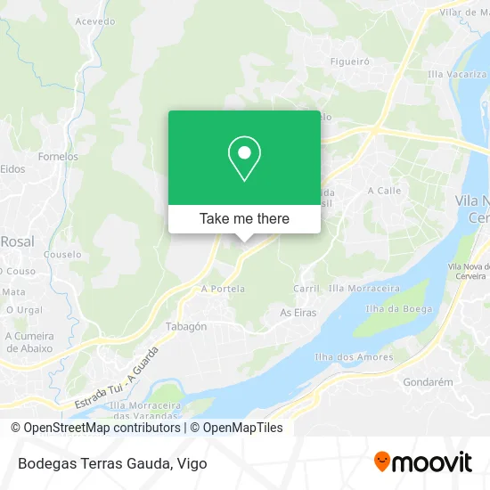 Bodegas Terras Gauda map