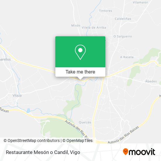 mapa Restaurante Mesón o Candil