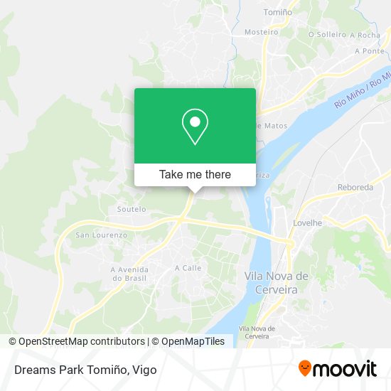 Dreams Park Tomiño map