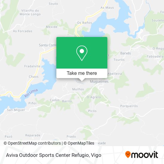 Aviva Outdoor Sports Center Refugio map