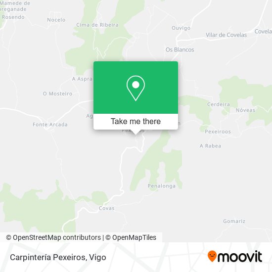 Carpintería Pexeiros map