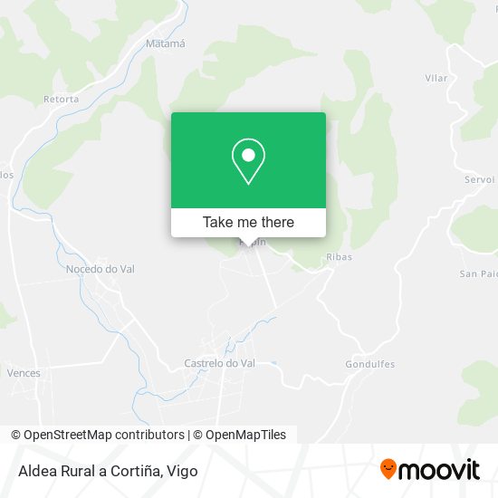 mapa Aldea Rural a Cortiña