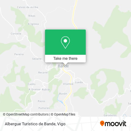 Albergue Turístico de Bande map