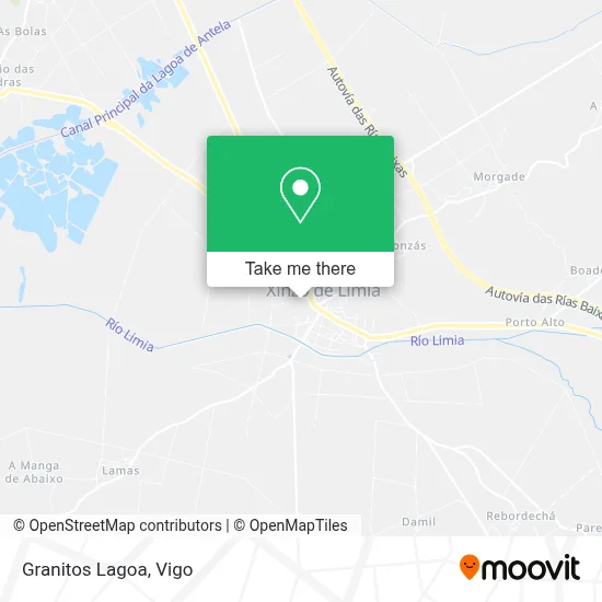 Granitos Lagoa map