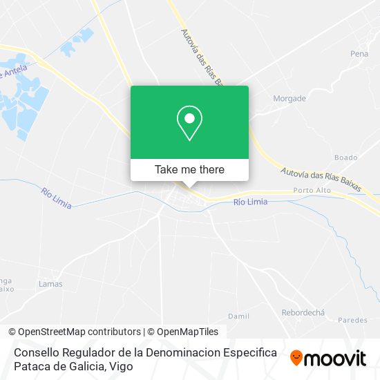 Consello Regulador de la Denominacion Especifica Pataca de Galicia map