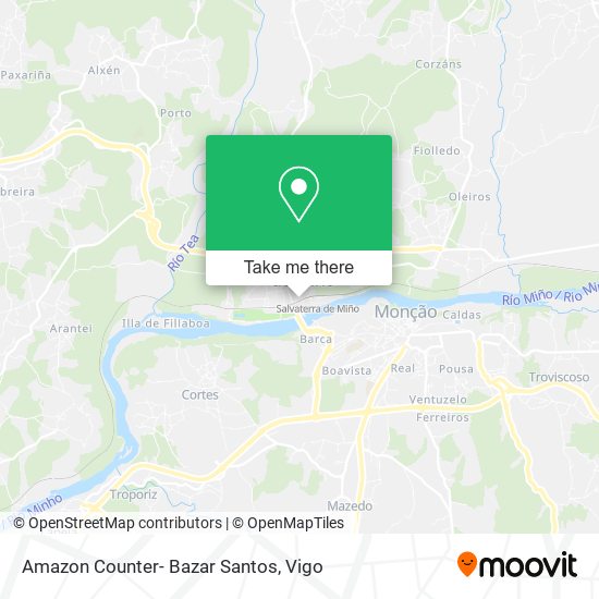 Amazon Counter- Bazar Santos map