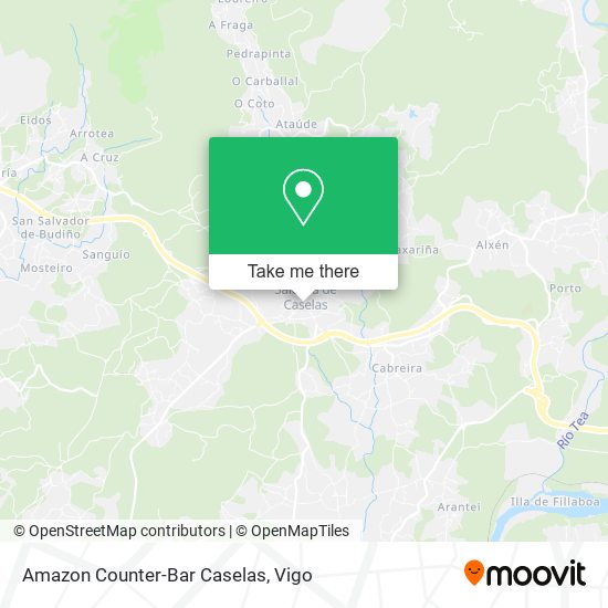 Amazon Counter-Bar Caselas map