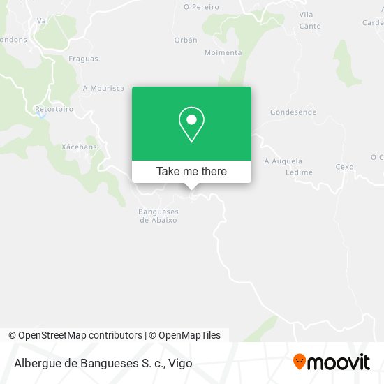 Albergue de Bangueses S. c. map