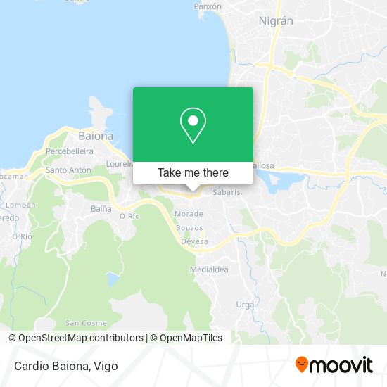 Cardio Baiona map