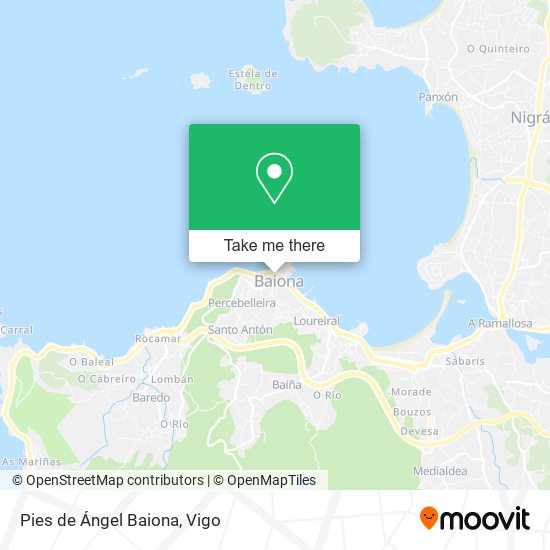 Pies de Ángel Baiona map