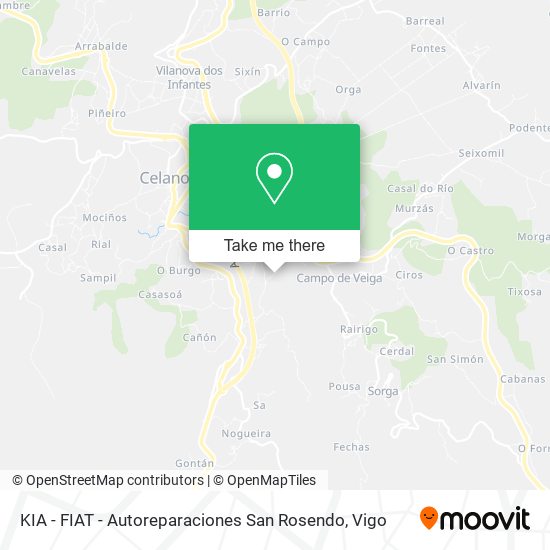 KIA - FIAT - Autoreparaciones San Rosendo map
