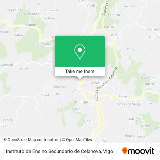 Instituto de Ensino Secundario de Celanova map