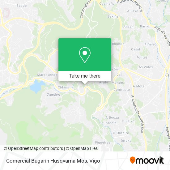 Comercial Bugarín Husqvarna Mos map